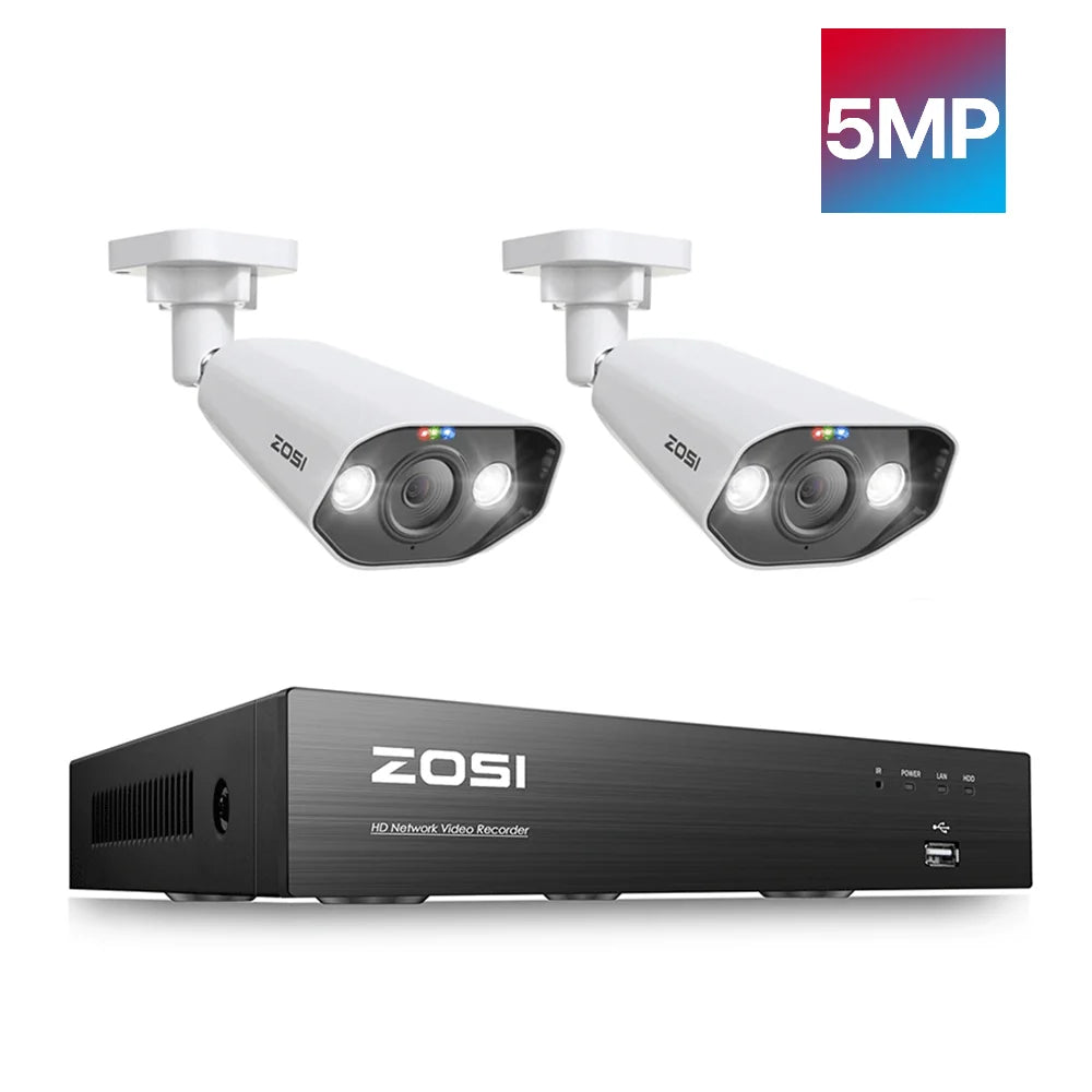 8MP 4K PoE Security Camera System with NVR Kit