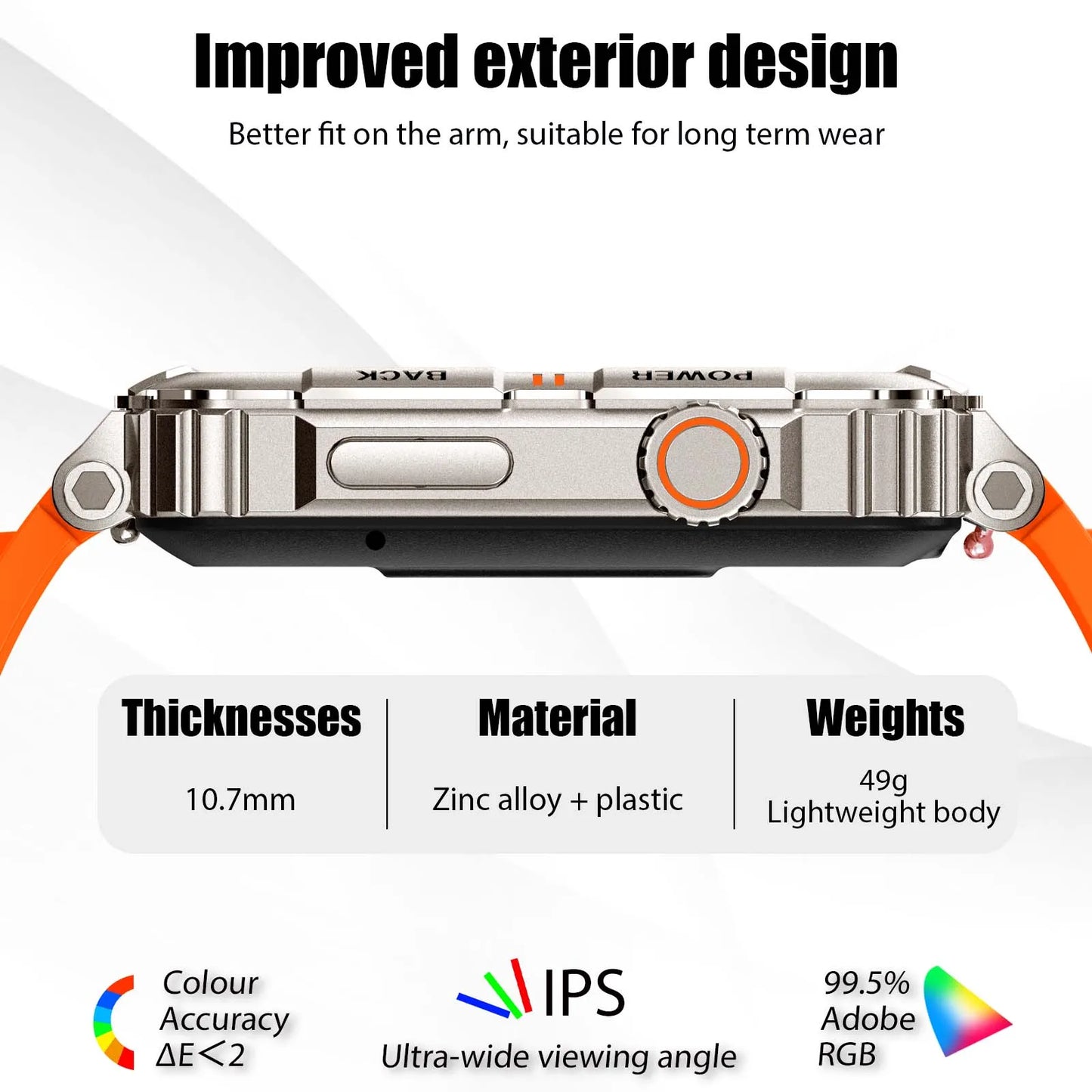 Military Smart Watch Bluetooth Call Health Fitness Tracker