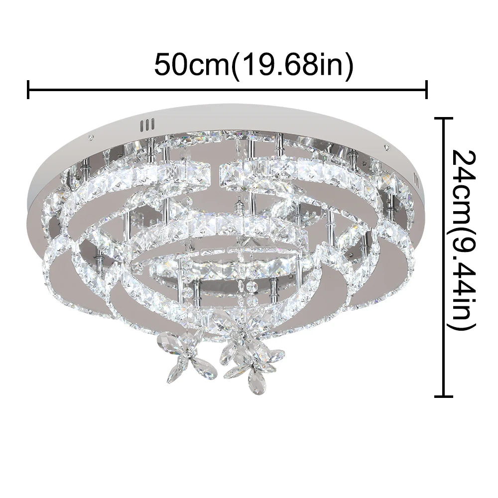 Modern K9 Crystal LED Chandelier Ceiling Light