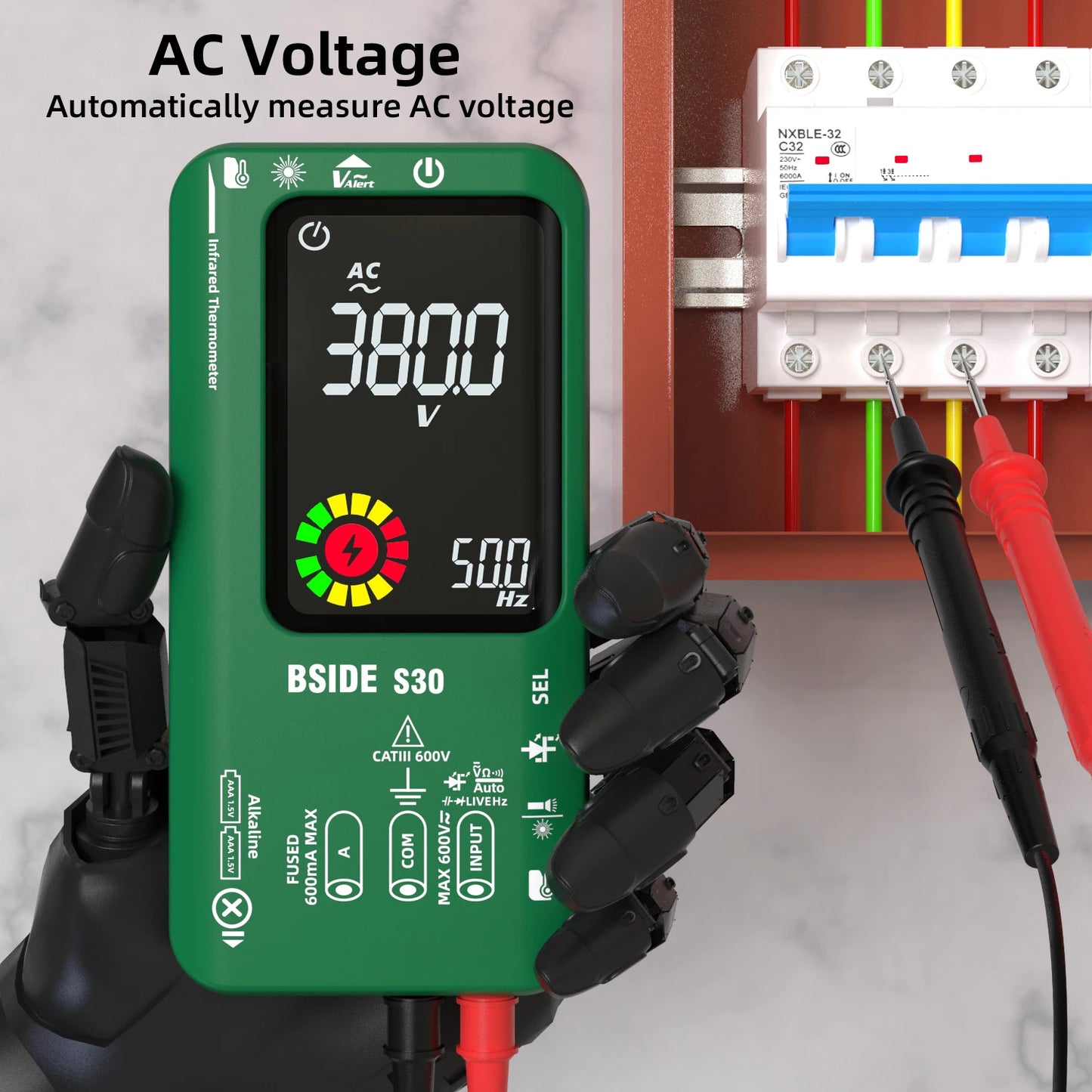 Smart Digital Multimeter Rechargeable Voltage Current Tester