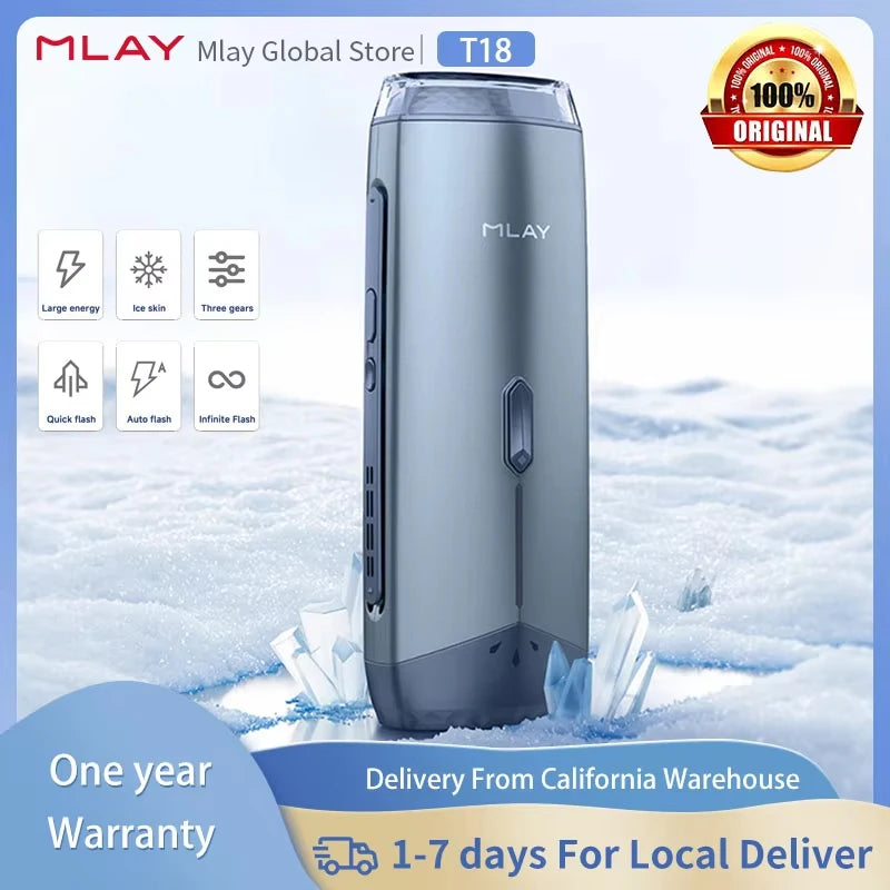 **IPL Ice Cooling Hair Removal Device with Unlimited Flashes**