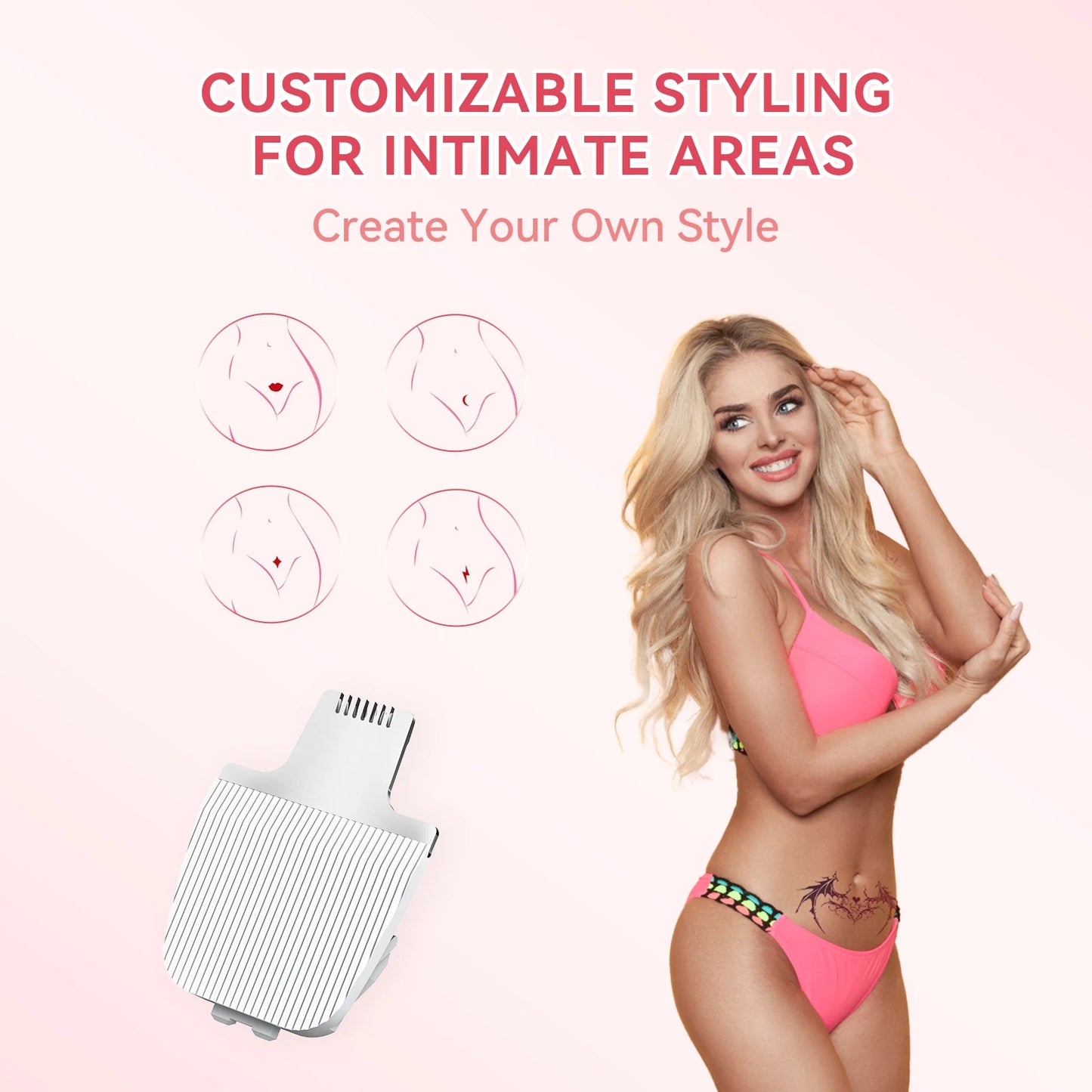**2 in 1 Waterproof Electric Trimmer for Women**