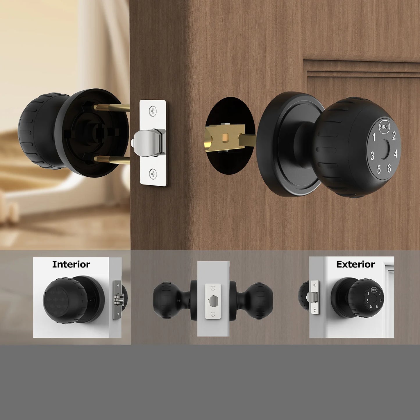 Smart Fingerprint Door Lock with App and Keypad Access