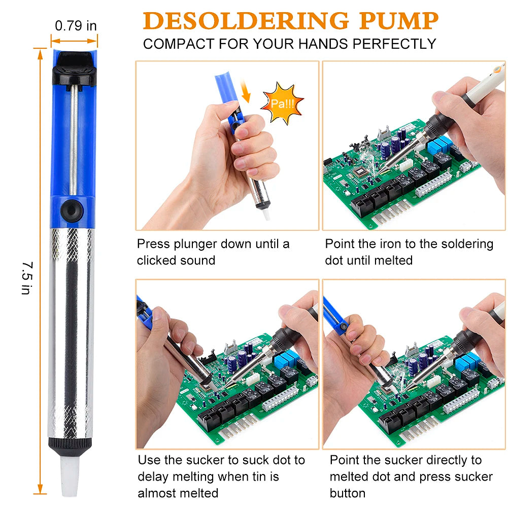 Digital LCD Soldering Rework Station Kit
