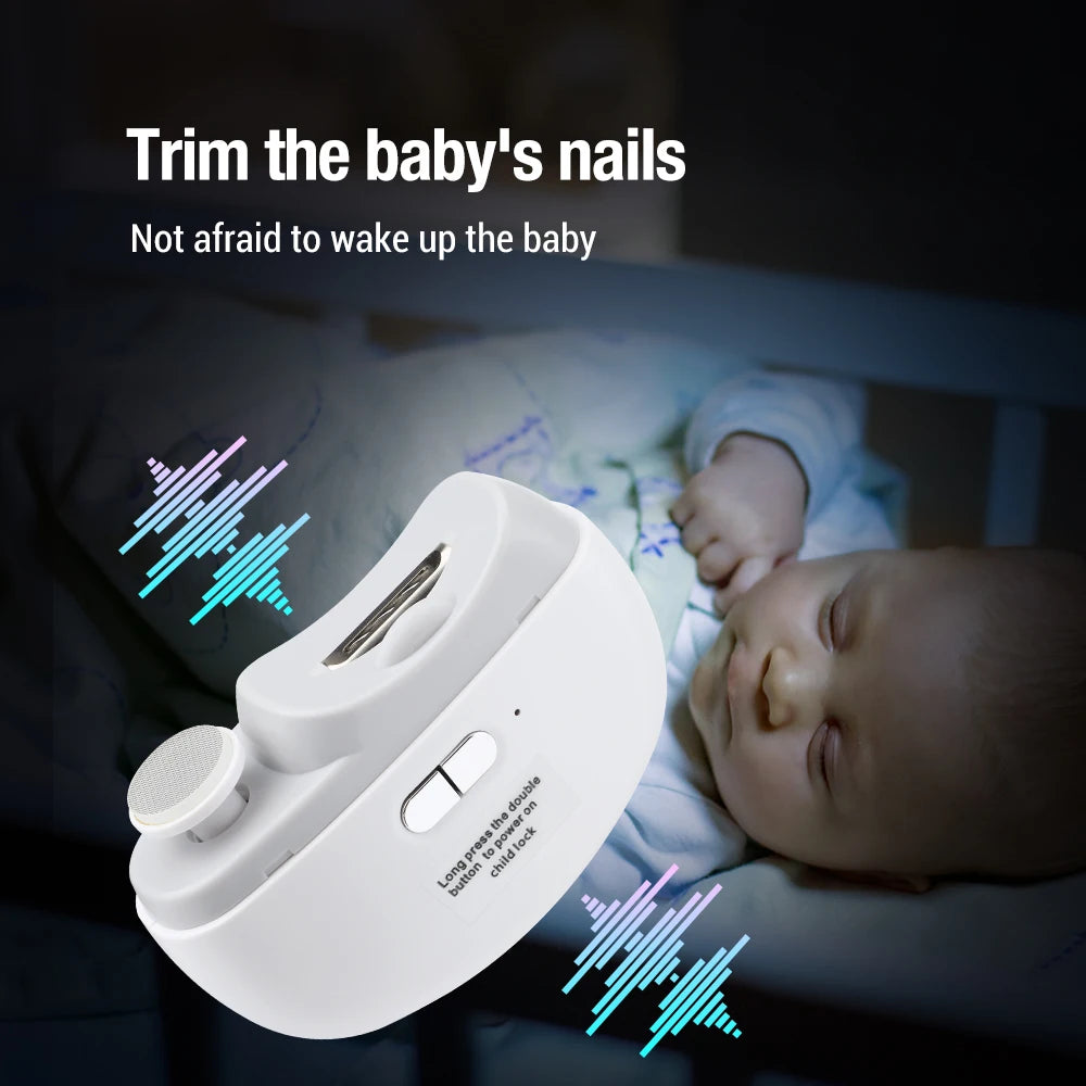 Electric Nail Clipper and Polisher with Anti Splash Design