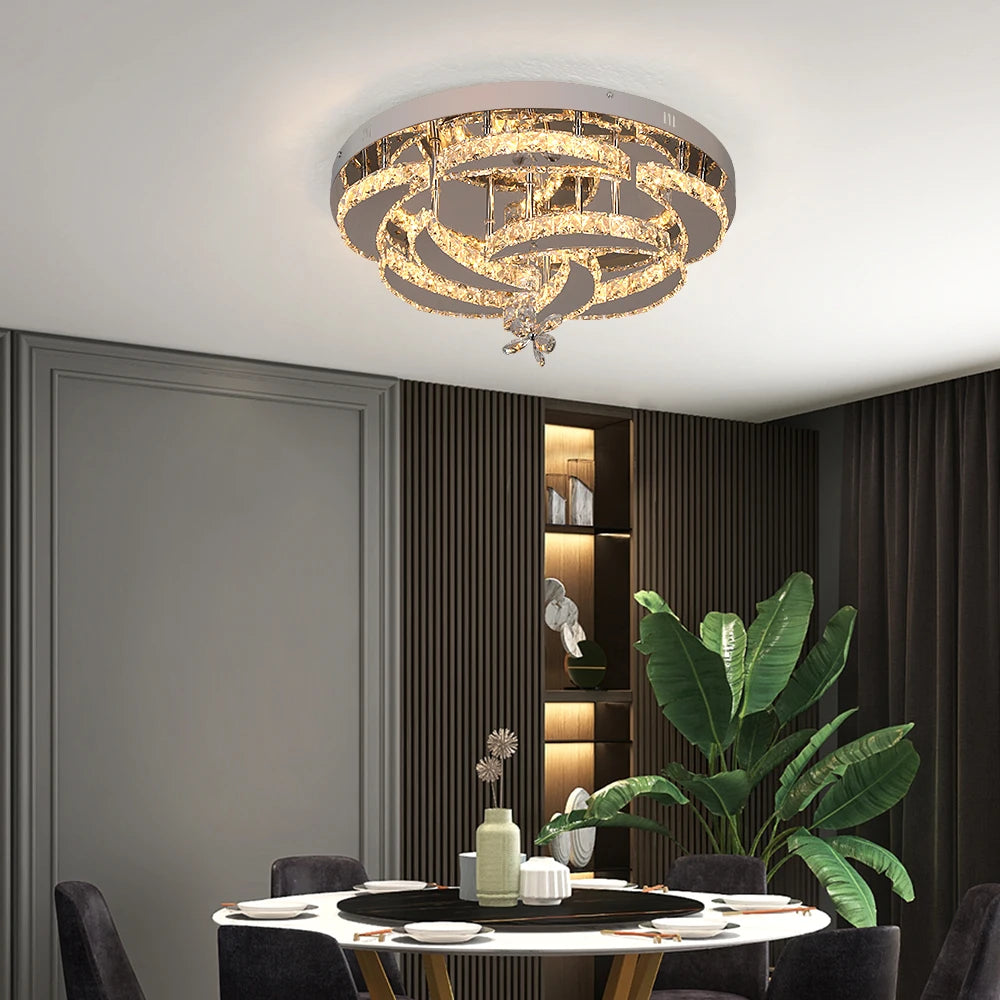 Modern K9 Crystal LED Chandelier Ceiling Light