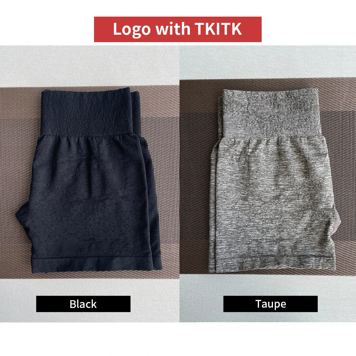 2 Piece Seamless Spandex Workout Shorts for Women