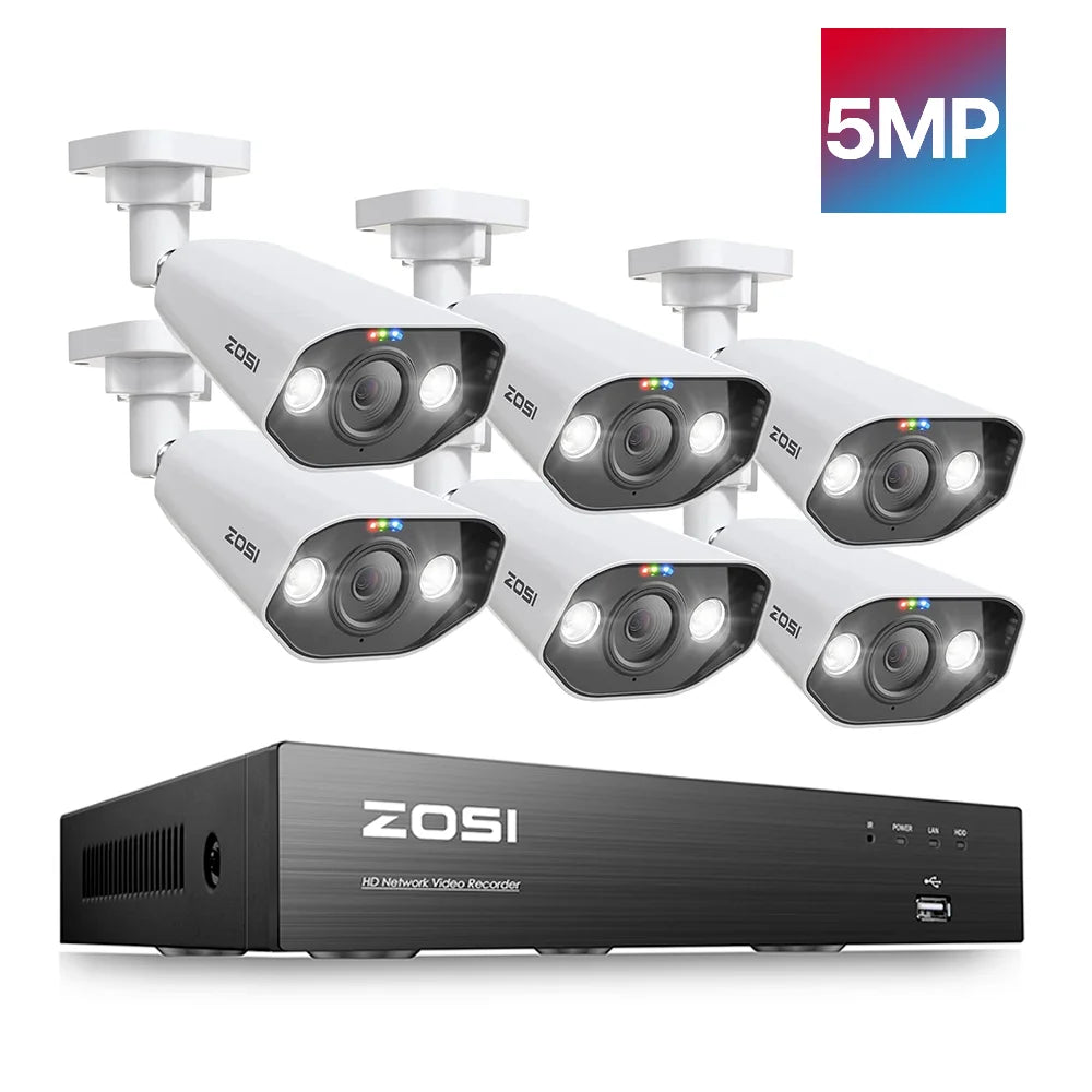 8MP 4K PoE Security Camera System with NVR Kit