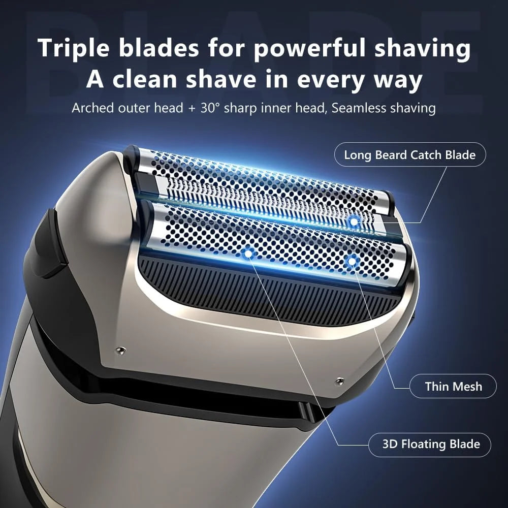 Rechargeable Waterproof Foil Shaver for Men