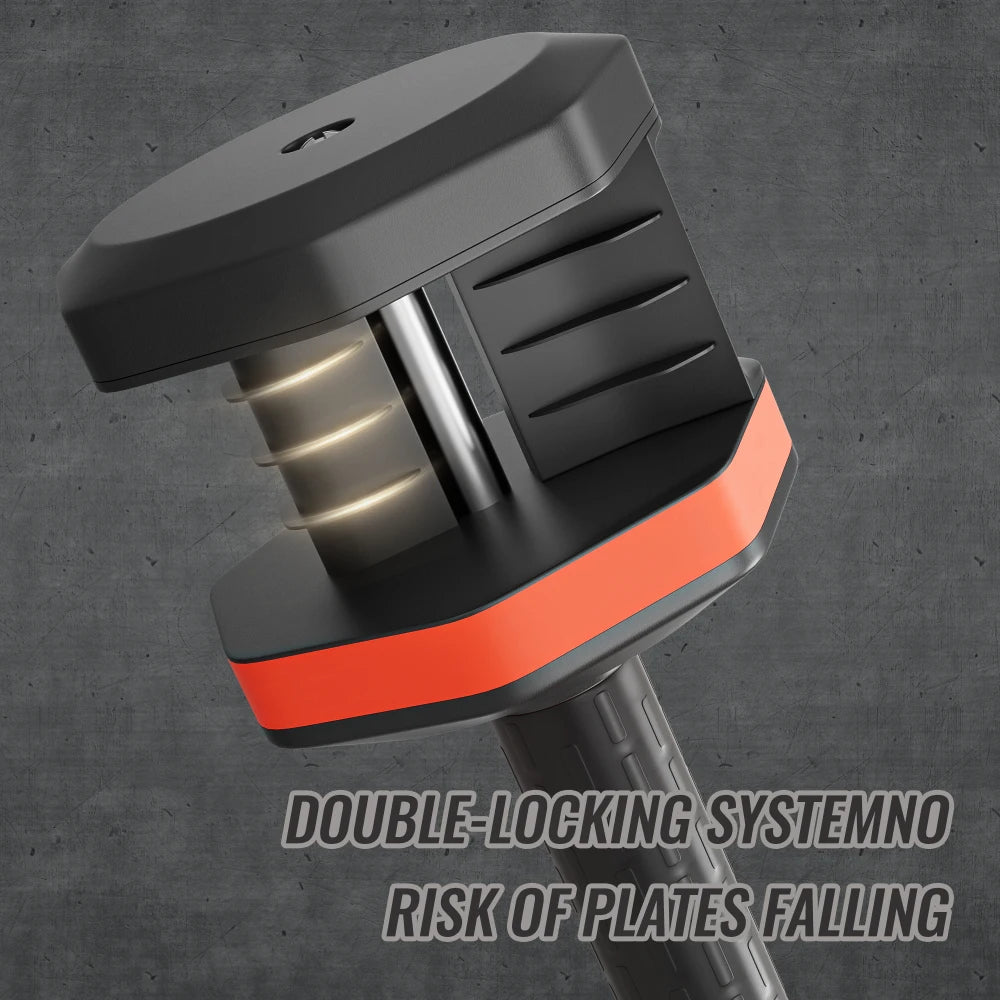 Adjustable 55LB Dumbbell with Anti Slip Handle