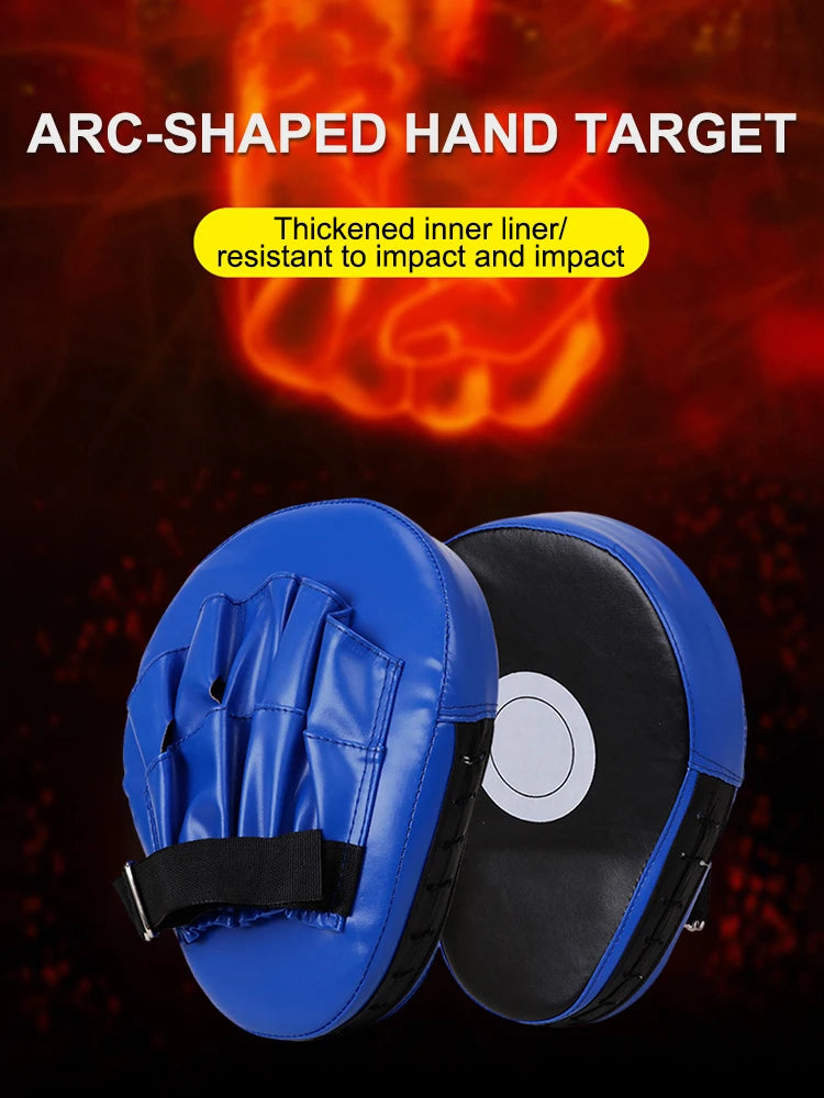 Curved PU Leather Boxing Mitts for Martial Arts Training