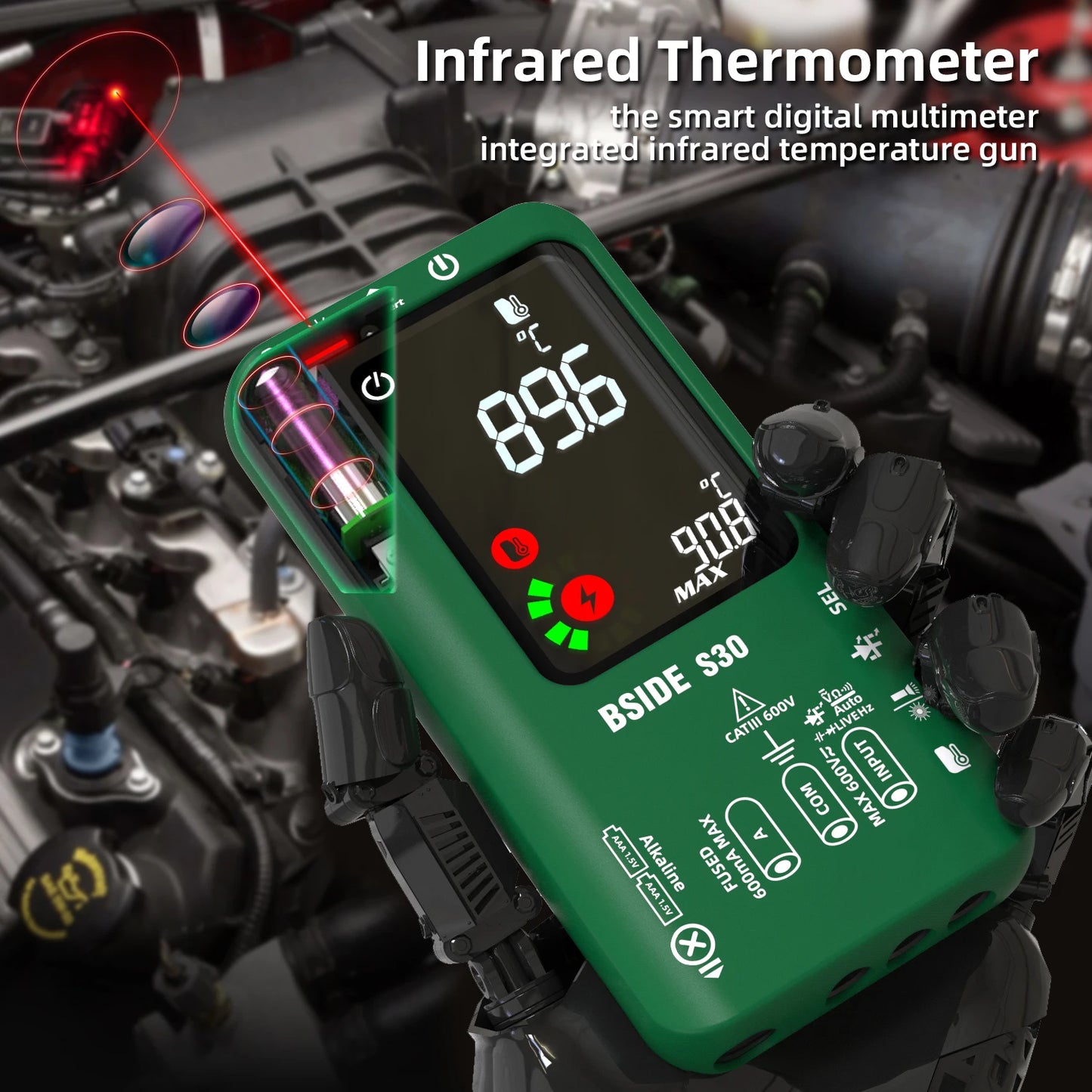 Smart Digital Multimeter Rechargeable Voltage Current Tester
