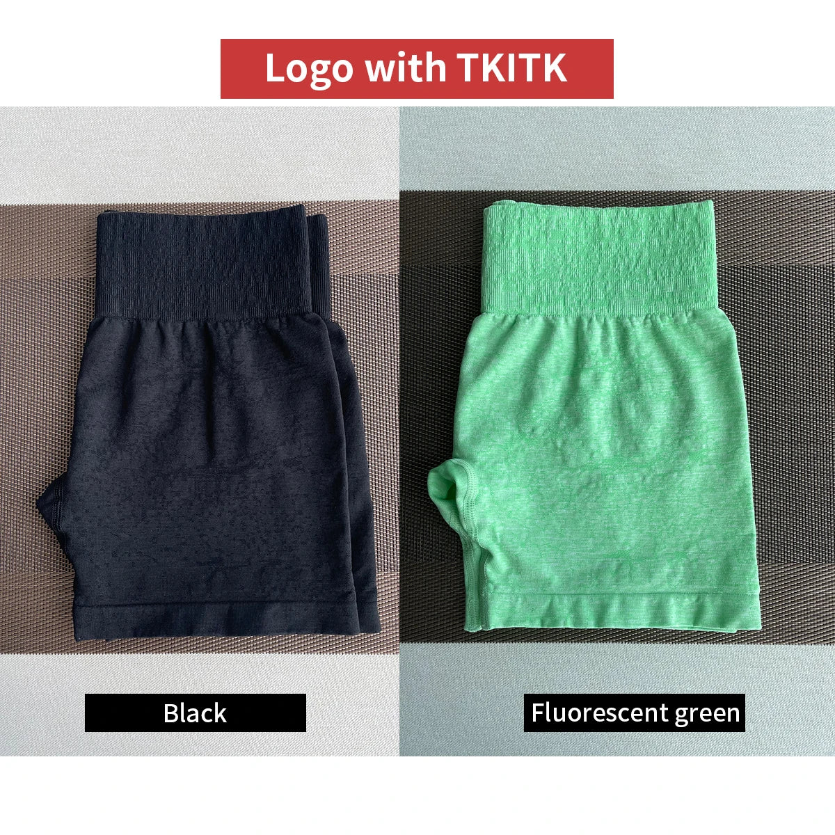 2 Piece Seamless Spandex Workout Shorts for Women