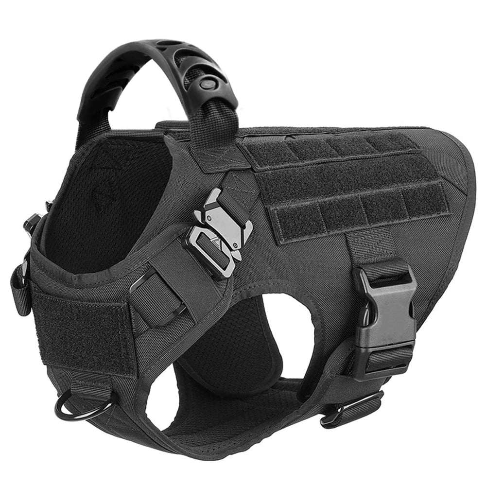 Military Dog Harness and Leash Set for Large Dogs