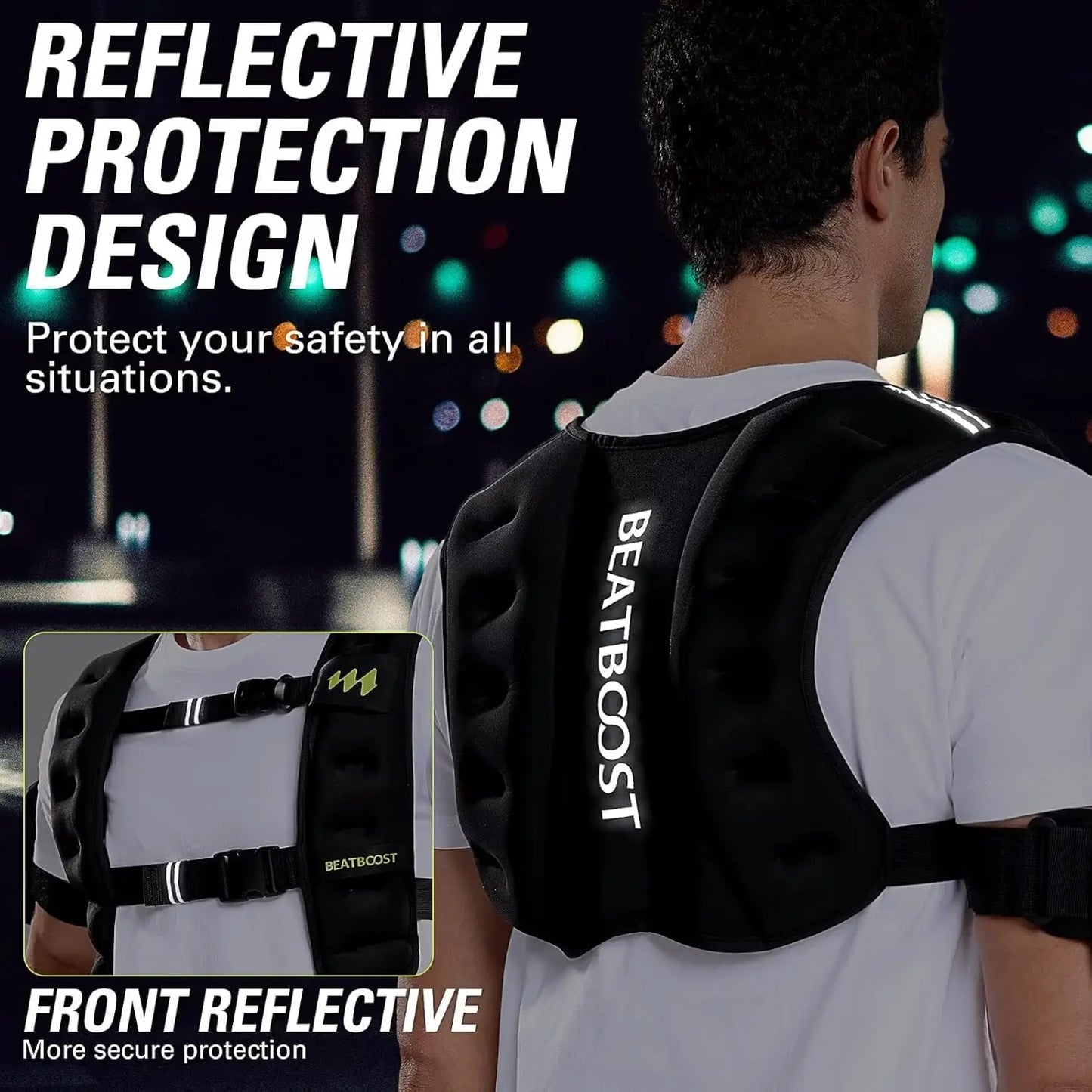 **Adjustable Weighted Vest for Strength Training and Cardio**