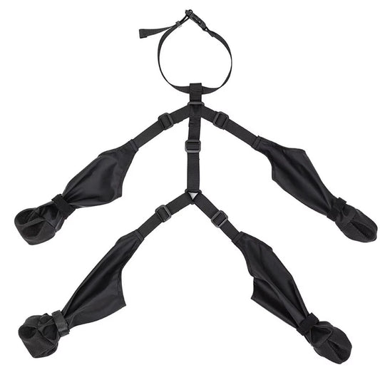 Waterproof Dog Boots with Suspenders for Outdoor Use