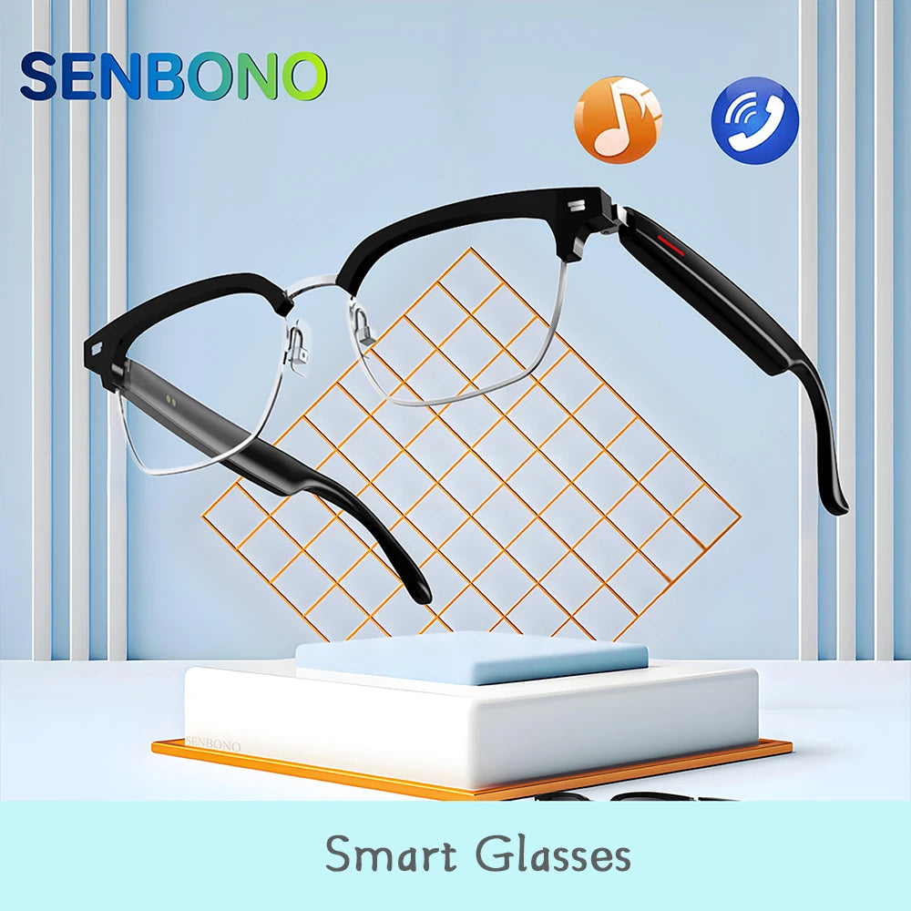 Smart Bluetooth Glasses Wireless Music and Calling Anti Blue Light