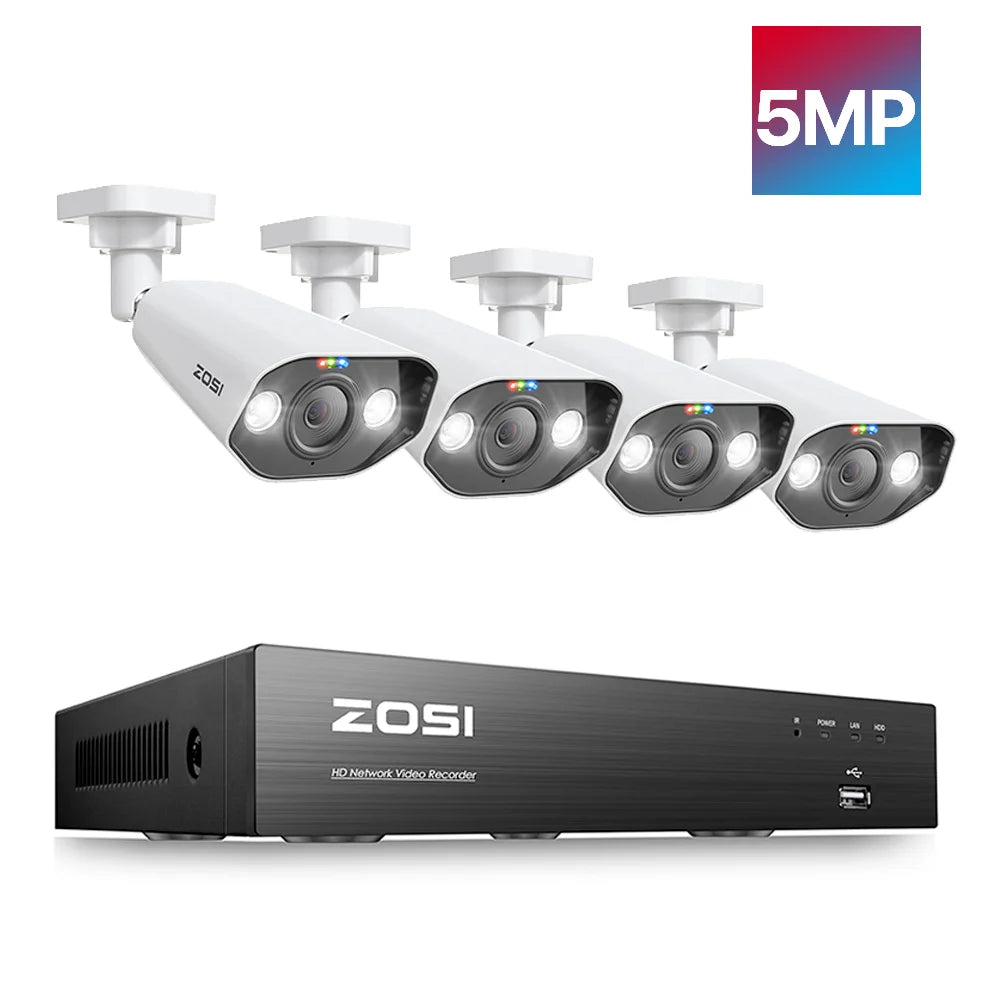 8MP 4K PoE Security Camera System with NVR Kit