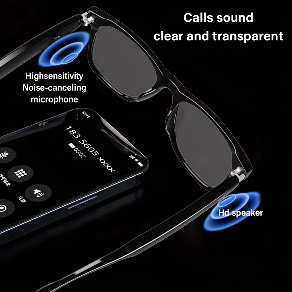 Smart Bluetooth Glasses Wireless Music and Calling Anti Blue Light