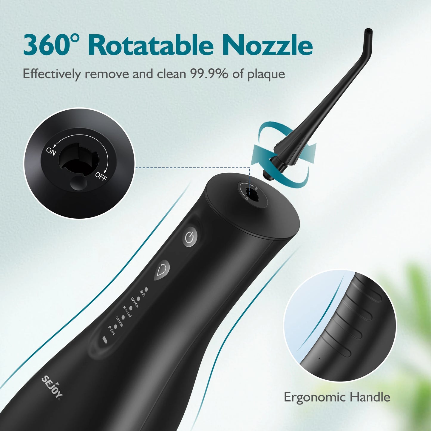 Rechargeable Cordless Water Flosser for Teeth Cleaning