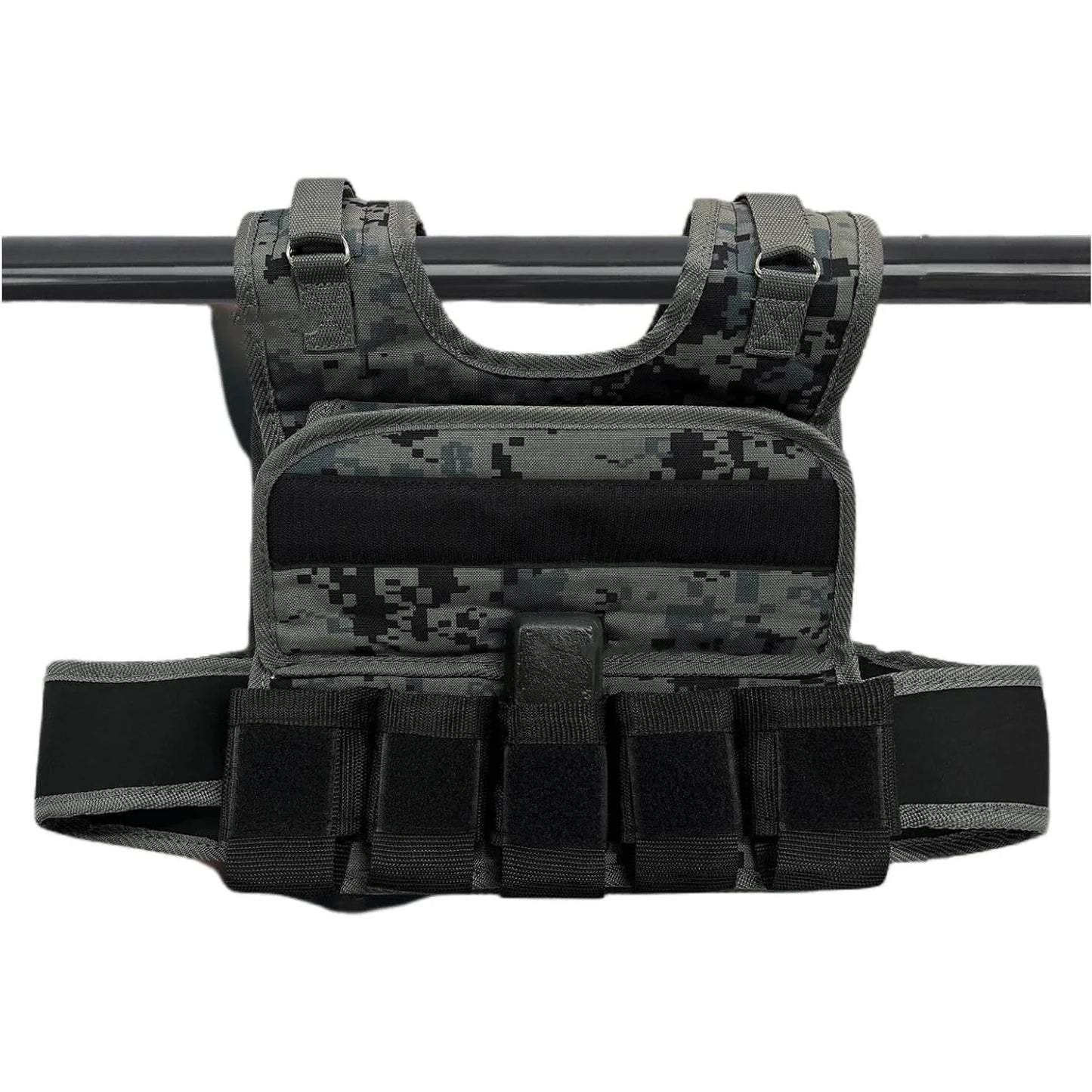 Adjustable 44LB Weighted Vest with Iron Weights for Training and Running