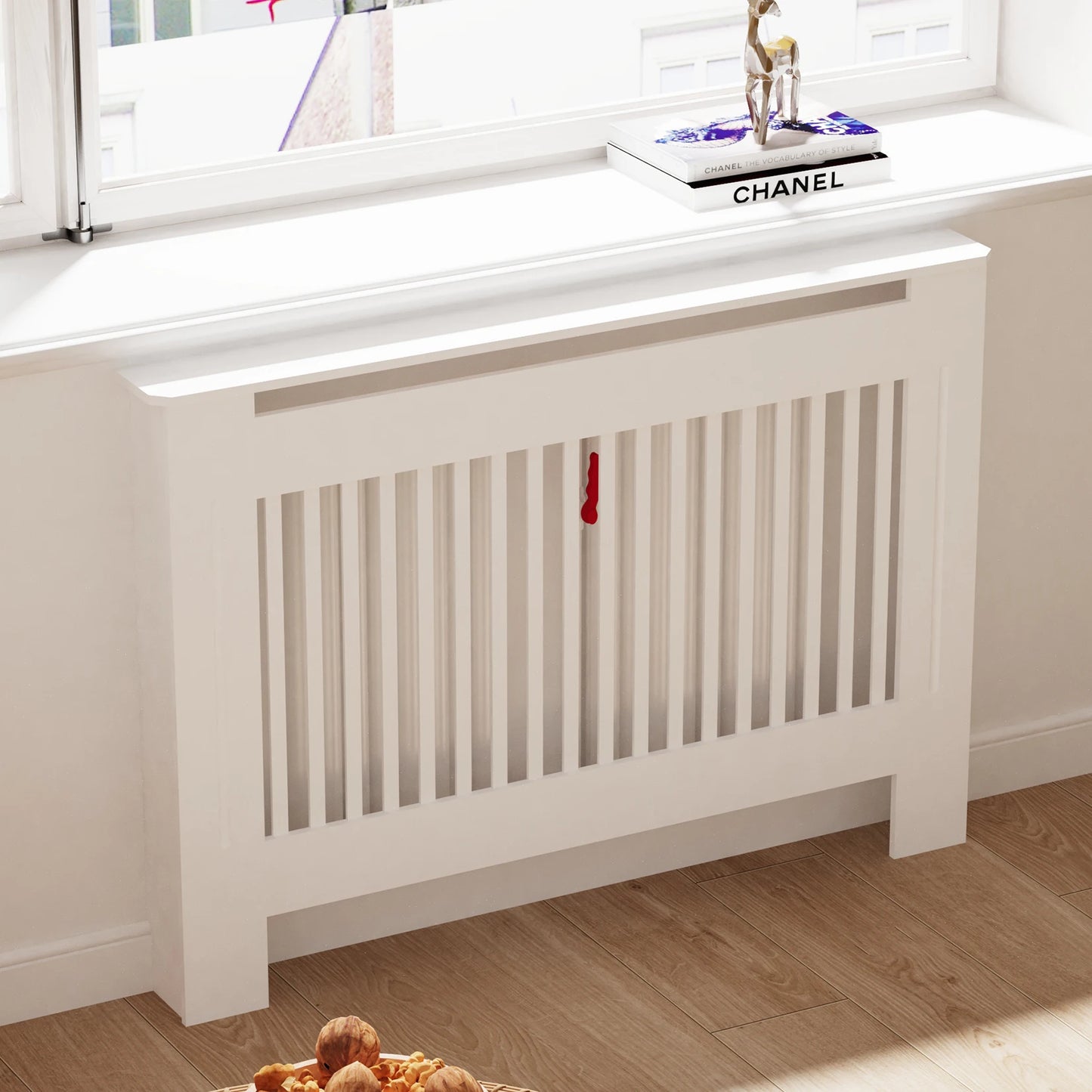 White MDF Radiator Cover Cabinet in Multiple Sizes