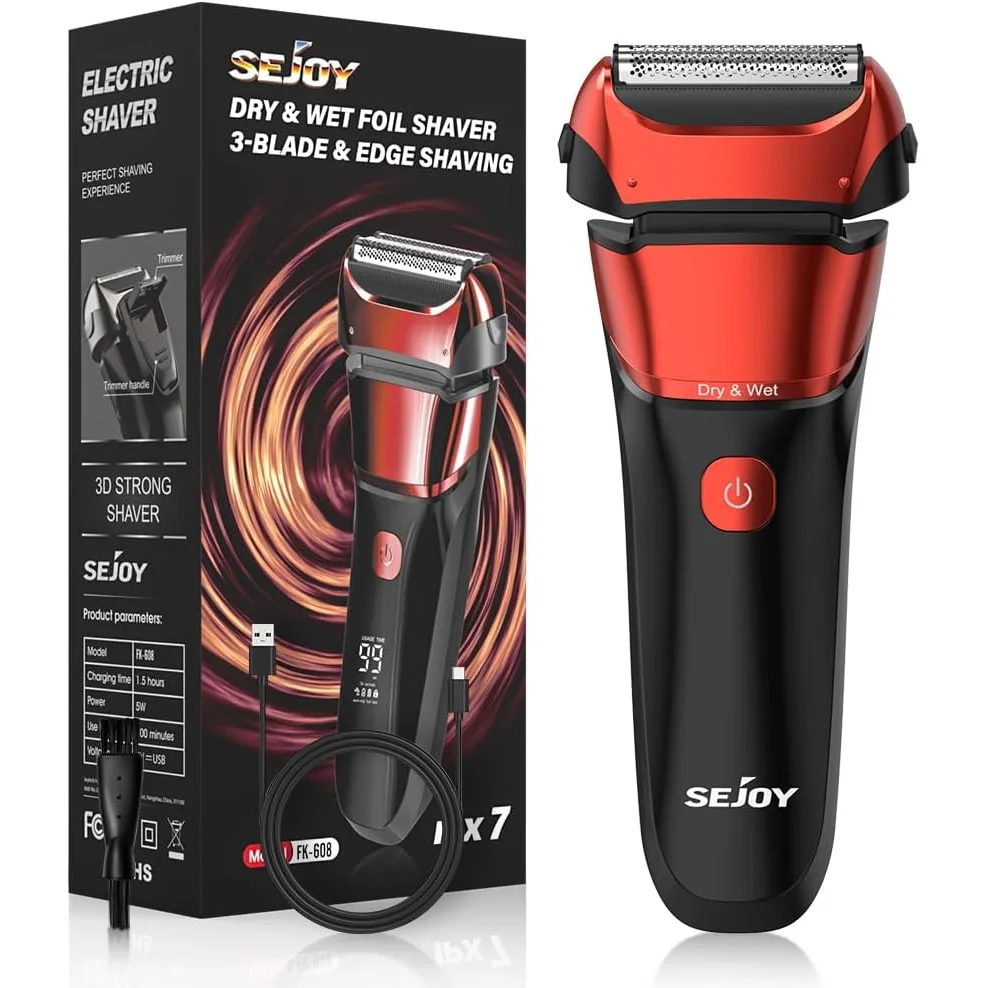 Rechargeable Waterproof Foil Shaver for Men
