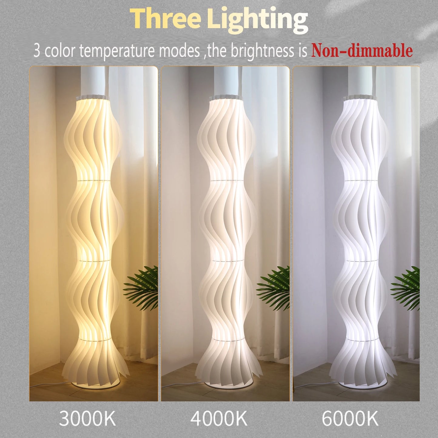 Modern LED Floor Lamp Dimmable Standing Light