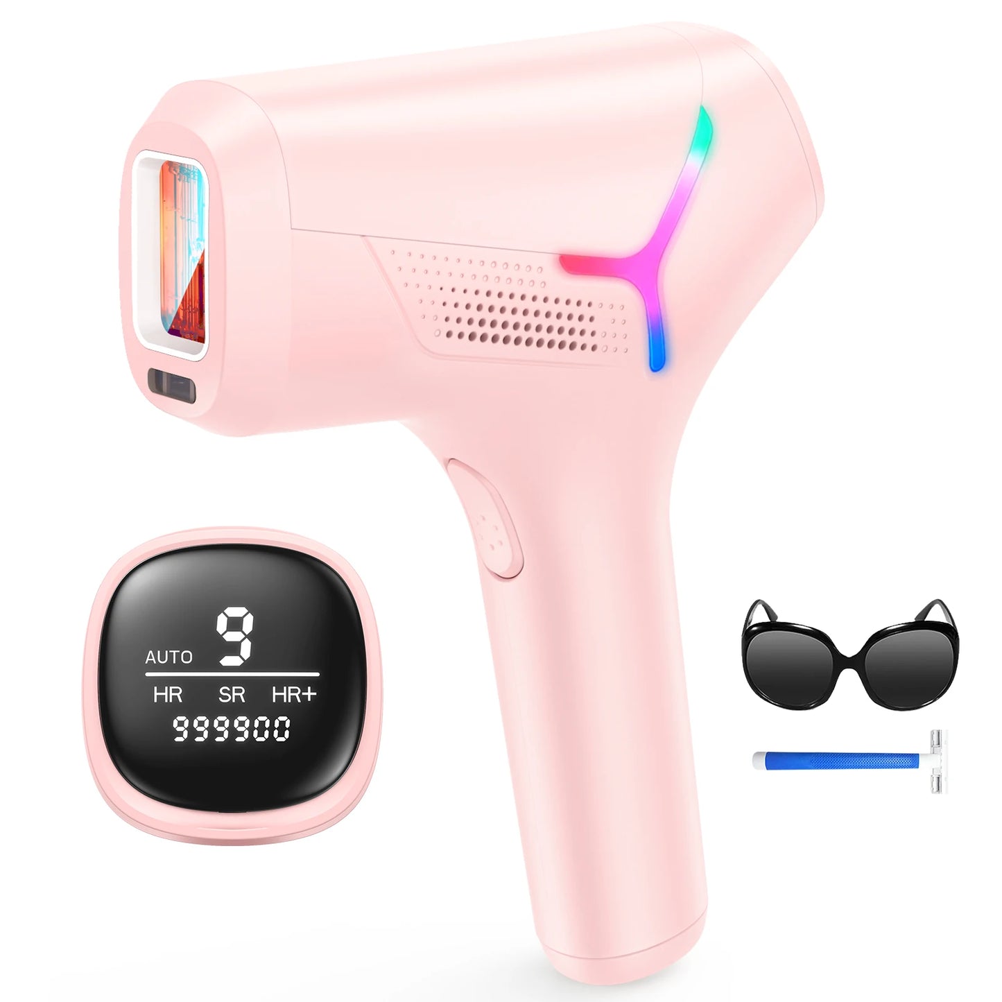 **IPL Hair Removal Device 999900 Flashes for Face and Body**