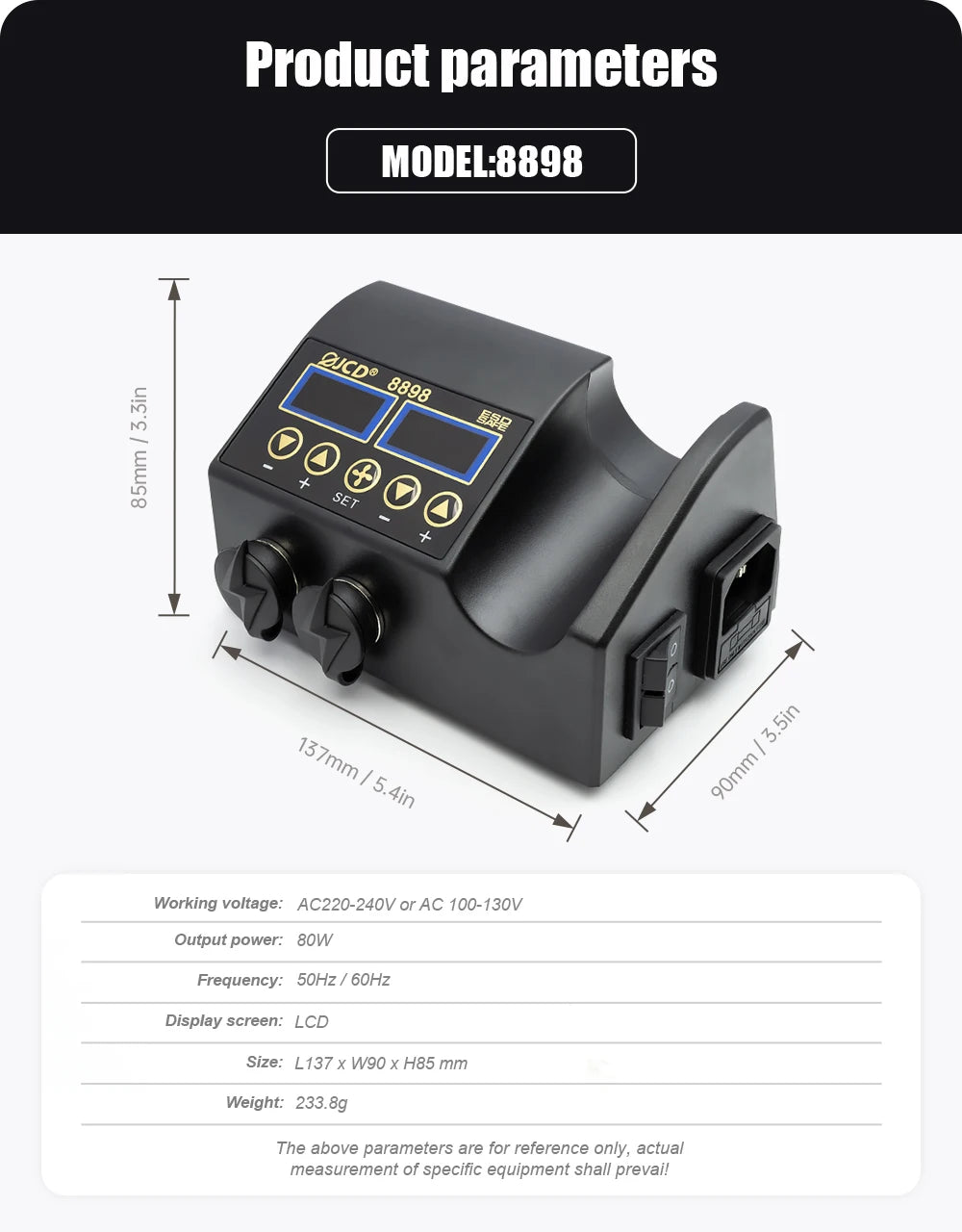 Digital LCD Soldering Rework Station Kit