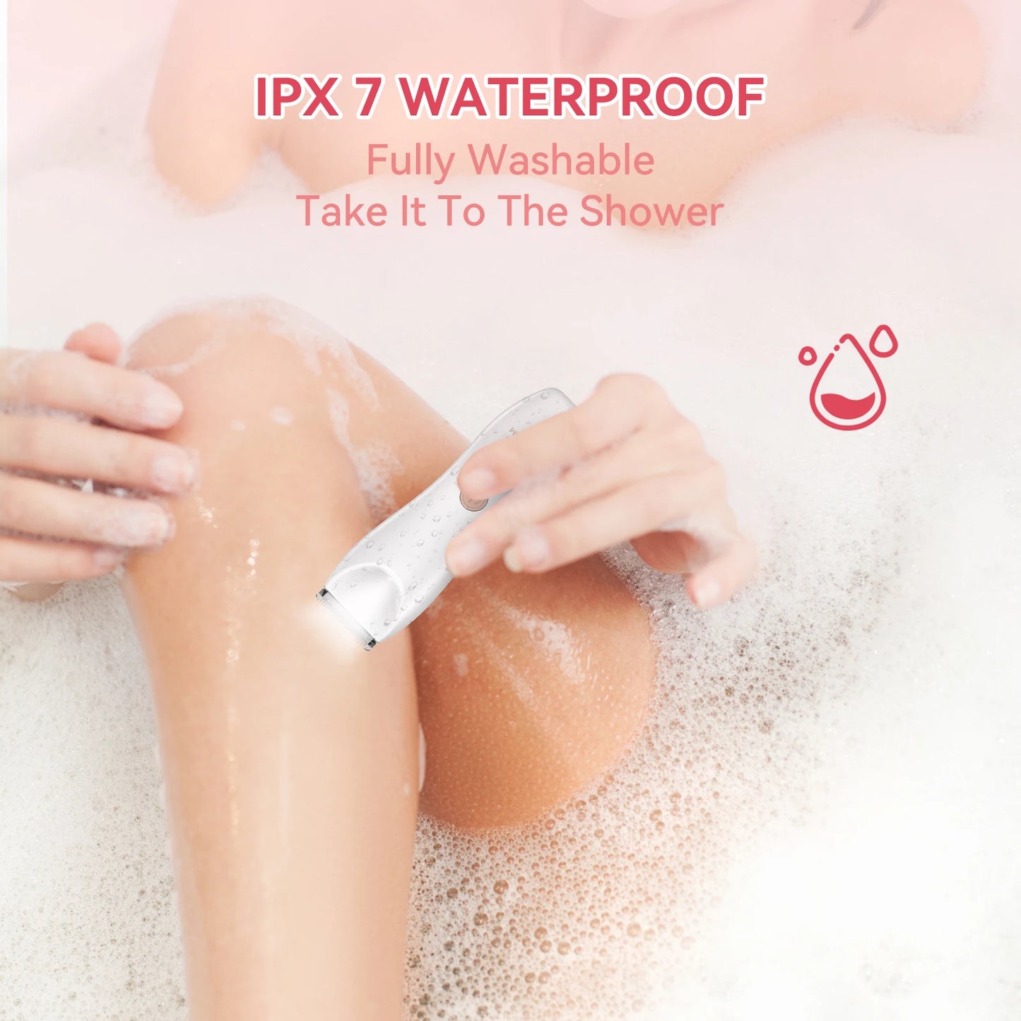 **2 in 1 Waterproof Electric Trimmer for Women**