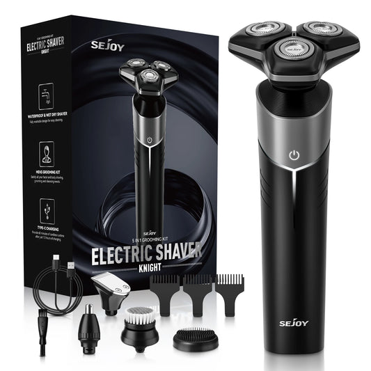 **Rechargeable Multifunction Electric Shaver and Grooming Kit**
