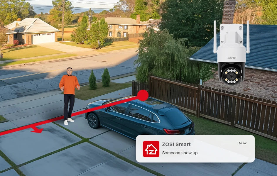4K WiFi 6 Security Camera System with 8CH NVR and Pan Tilt Cameras