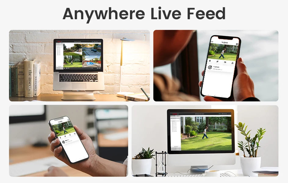 4K WiFi 6 Security Camera System with 8CH NVR and Pan Tilt Cameras