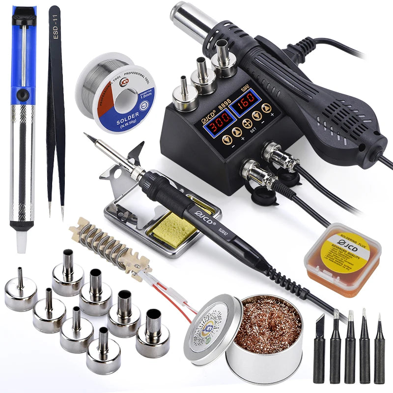 Digital LCD Soldering Rework Station Kit