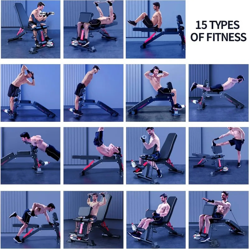 Adjustable Weight Bench for Home Strength Training
