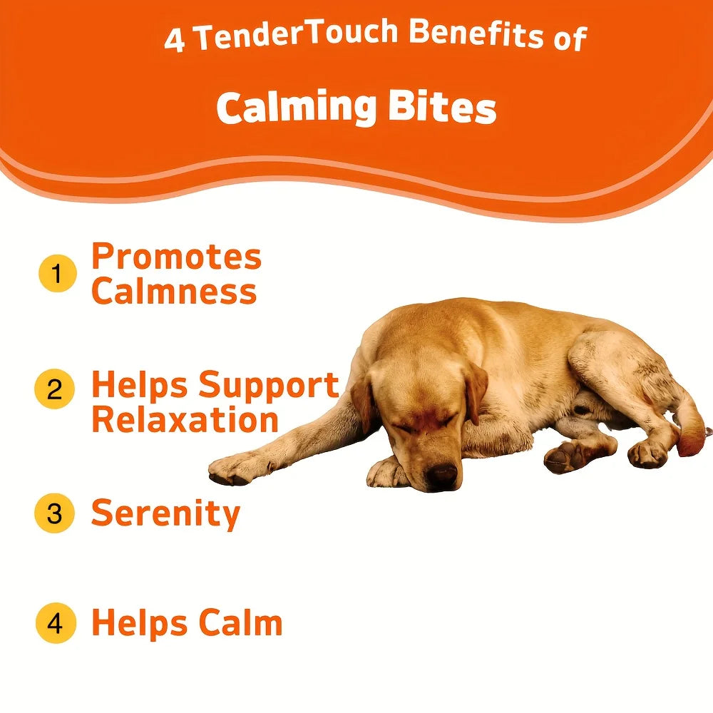 **TenderTouch Calming Chews for Dogs 120 Count Natural Anxiety Relief**
