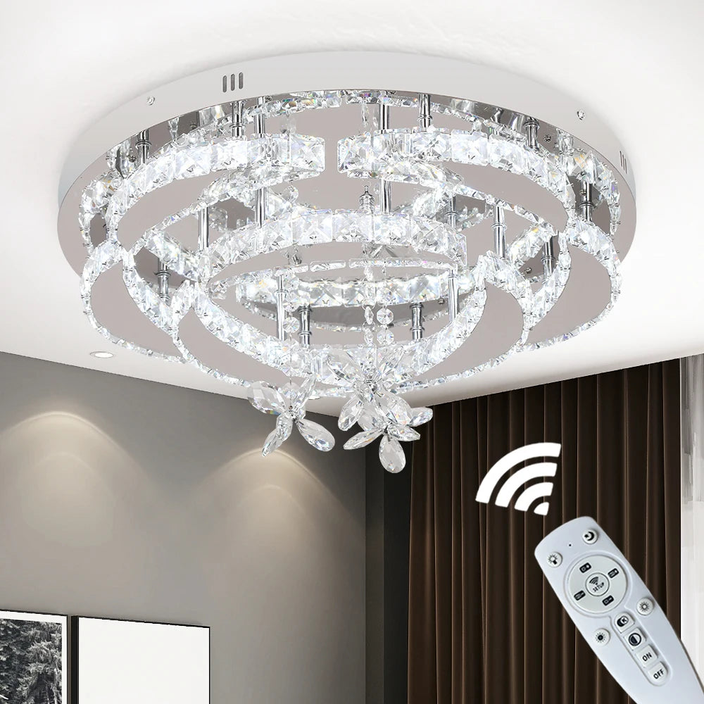 Modern K9 Crystal LED Chandelier Ceiling Light