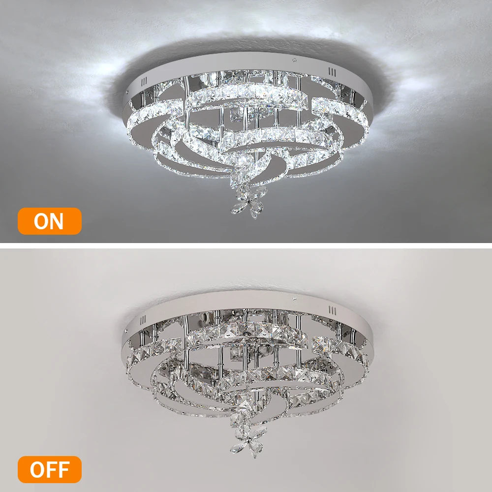 Modern K9 Crystal LED Chandelier Ceiling Light