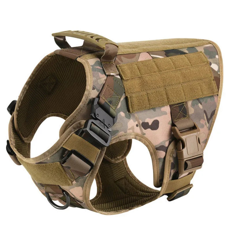 Military Dog Harness and Leash Set for Large Dogs