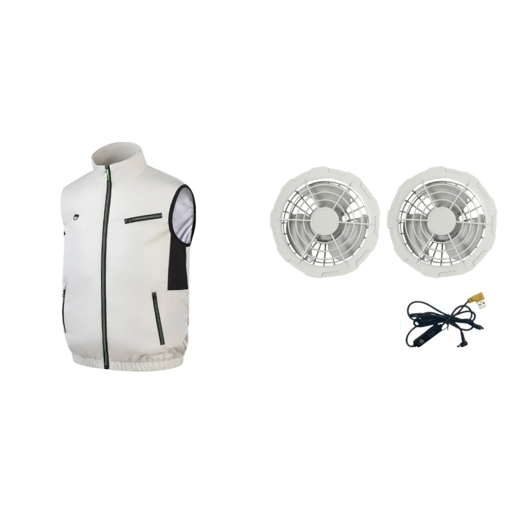 Wearable Cooling Fan Vest with 3 Speed Settings