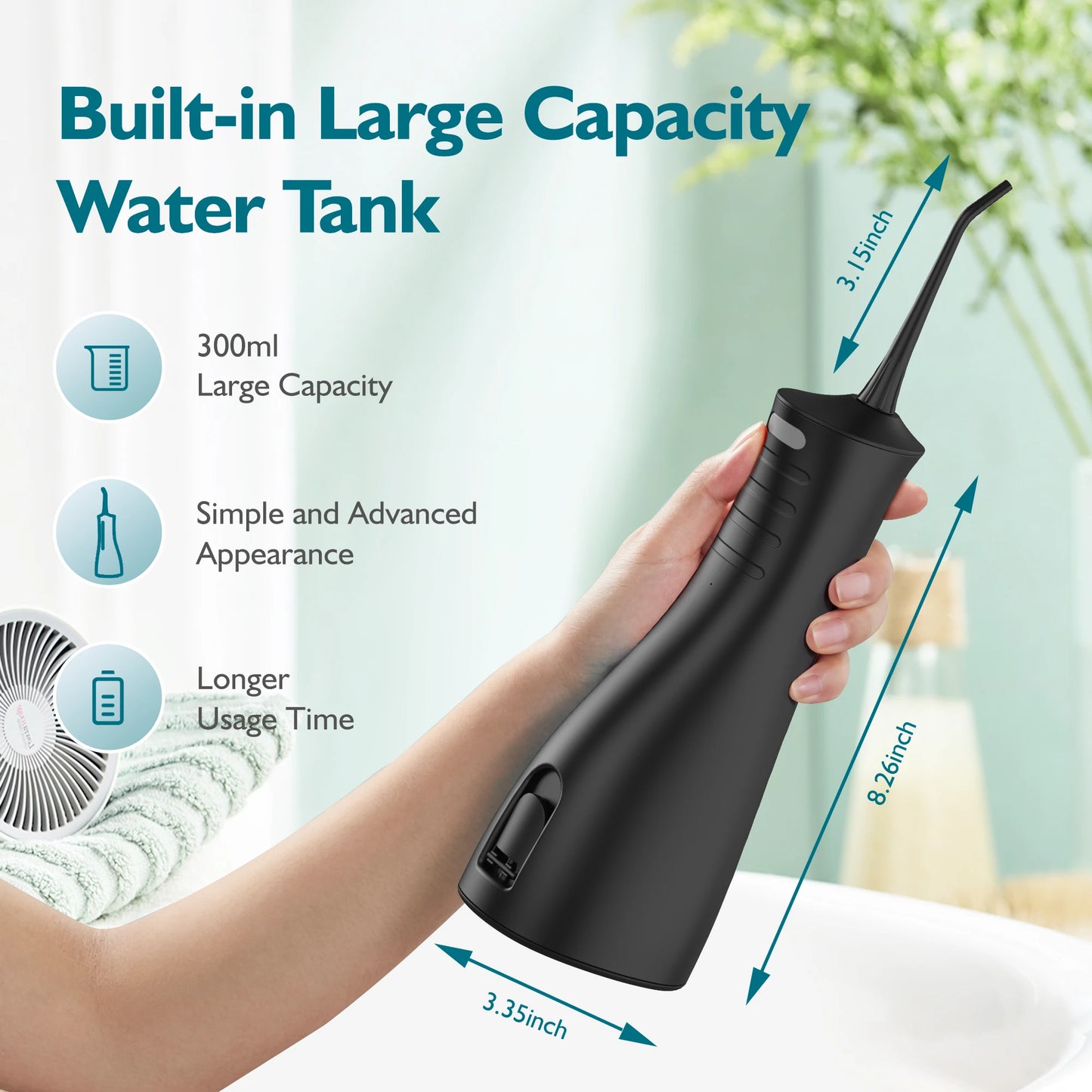 Rechargeable Cordless Water Flosser for Teeth Cleaning