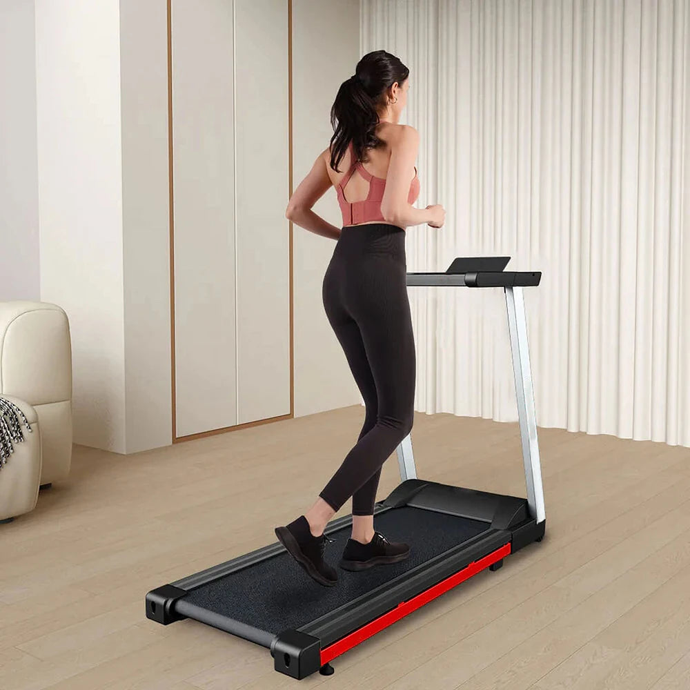 3.0HP Foldable Electric Treadmill with Remote Control and App Monitoring for Home Use 300 lbs Capacity