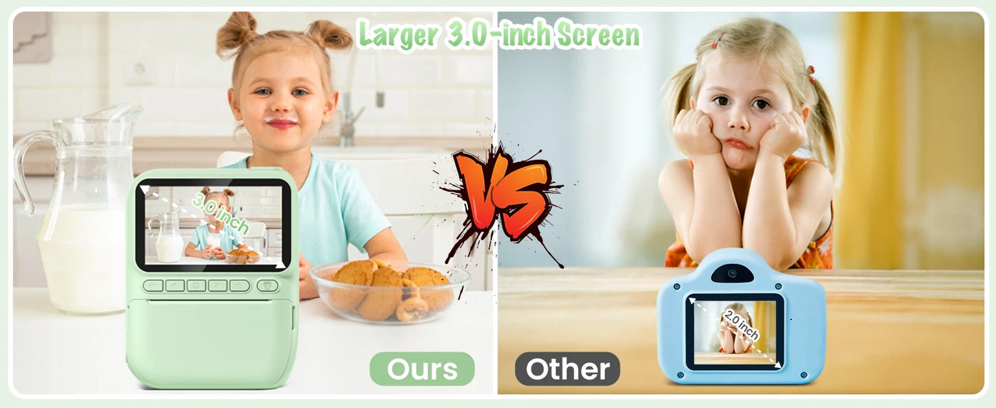 Kids Instant Print Digital Camera 1080P