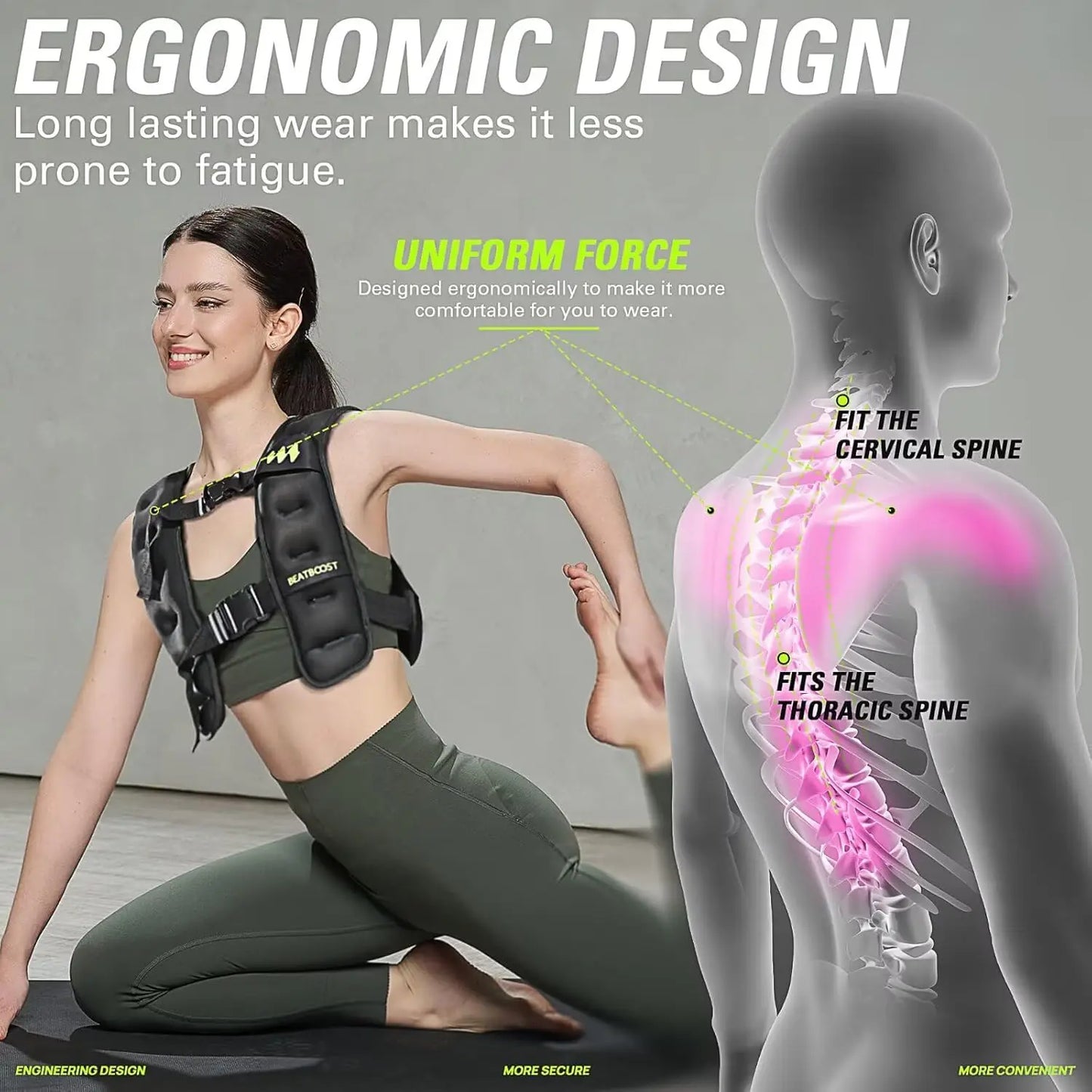 **Adjustable Weighted Vest for Strength Training and Cardio**