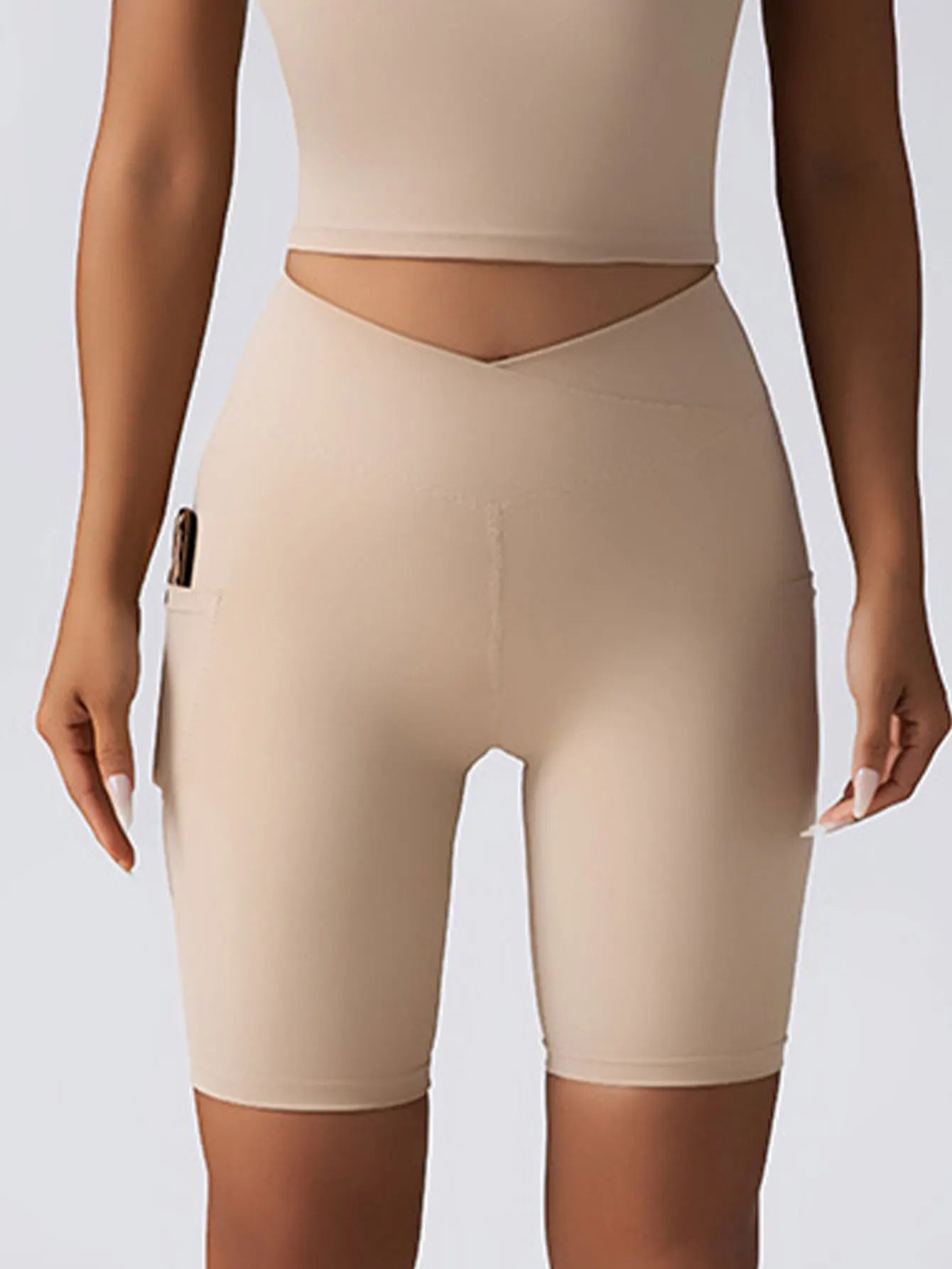 3 Pack High Waist Yoga and Workout Shorts for Women with Tummy Control and Pockets