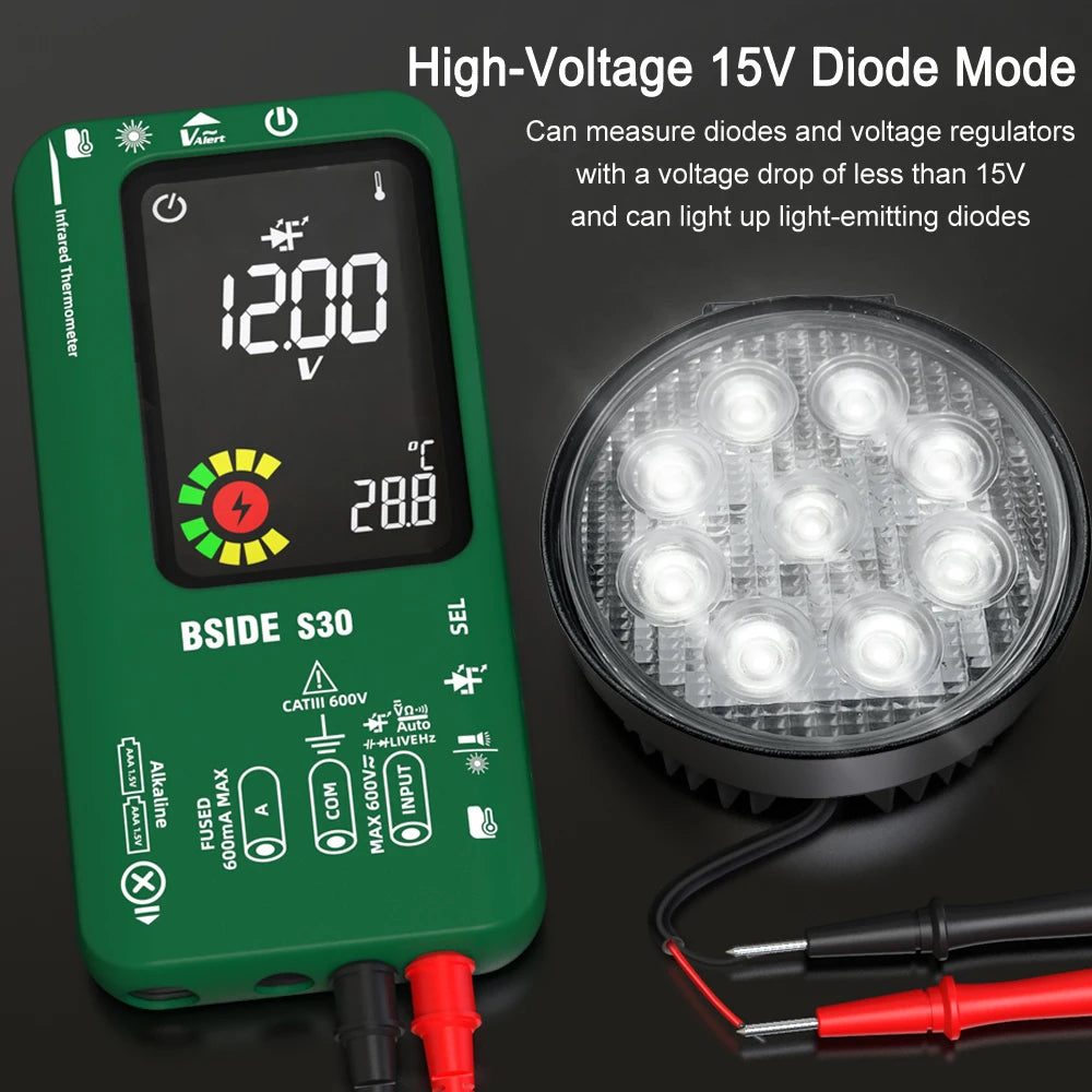 Smart Digital Multimeter Rechargeable Voltage Current Tester