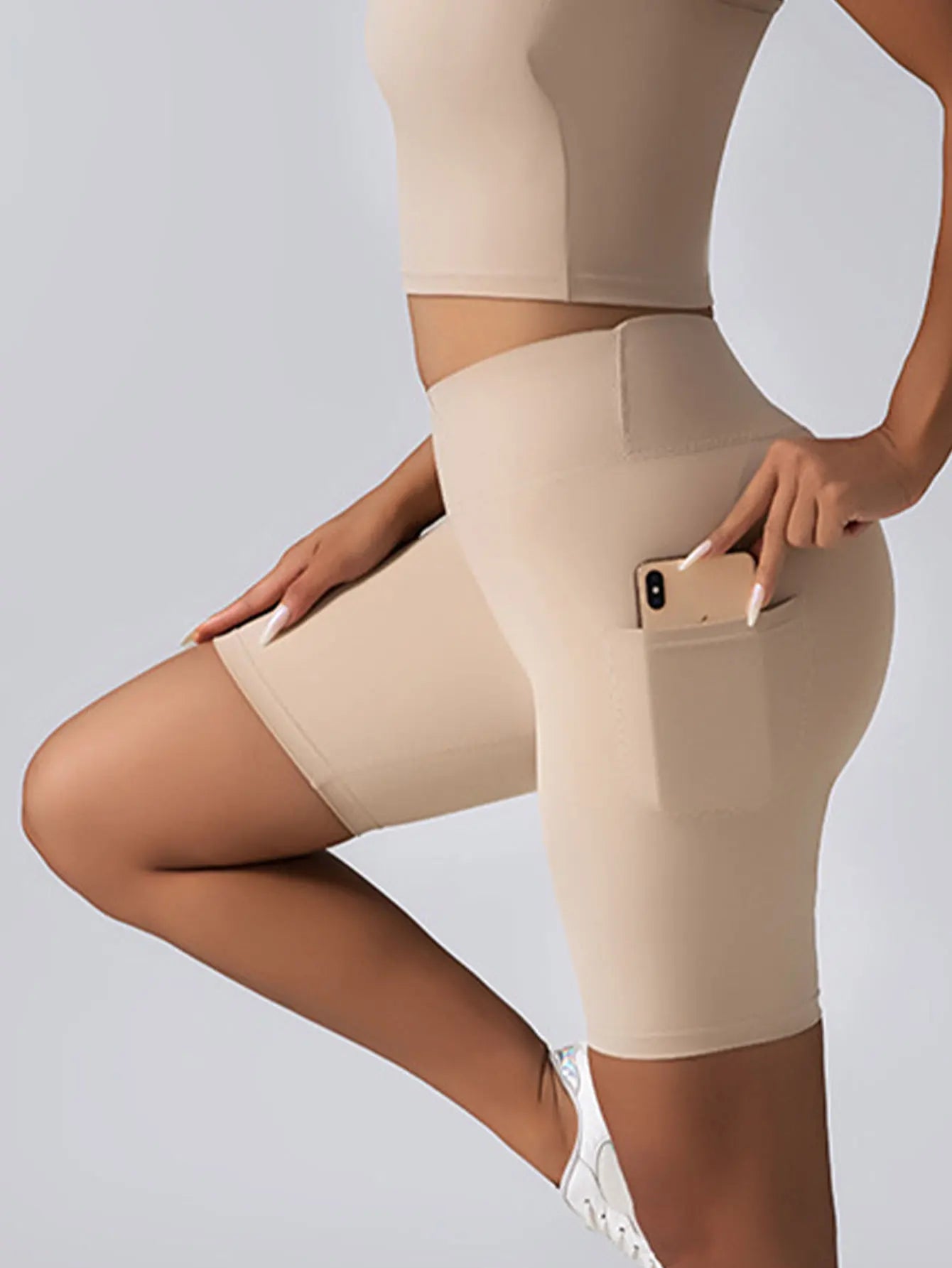 3 Pack High Waist Yoga and Workout Shorts for Women with Tummy Control and Pockets