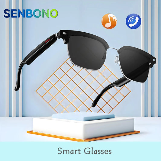 Smart Bluetooth Glasses Wireless Music and Calling Anti Blue Light