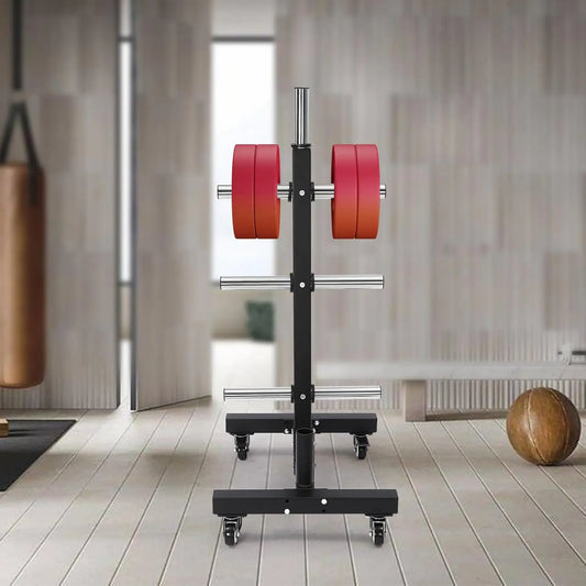 Heavy Duty Movable Weight Plate Storage Rack